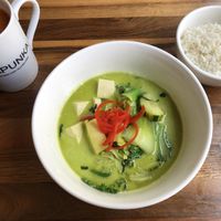 Kapunka Delicious Green Curry! at Kapunka Vegan in Paris