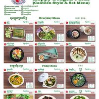 friday lunch menu at Happy Dragon in Phnom Penh