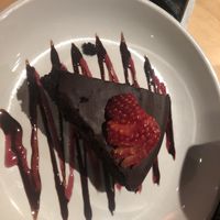 Chocolate olive oil cake  at Ranch Camp in Stowe