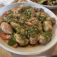 Spud and magic bowl - potato with cheese sauce - the favorite!  at Ranch Camp in Stowe