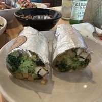 Power greens burrito - super yummy, and very unique  at Ranch Camp in Stowe