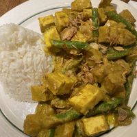 potato tofu curry  at BoBoKo in Harrisonburg