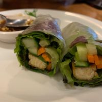 Tempeh spring rolls at BoBoKo in Harrisonburg