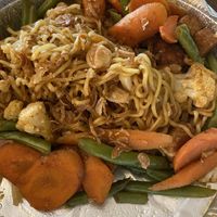 Fried noodles. Asked without egg at BoBoKo in Harrisonburg