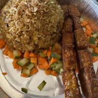 Vegan fried rice with tempeh  at BoBoKo in Harrisonburg