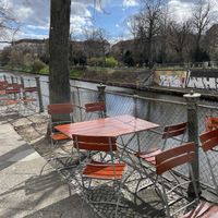 Outside seating  at Nah am Wasser - Neukölln in Berlin