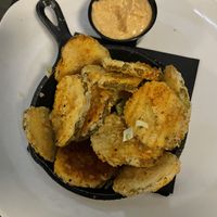Fried pickles ! at ERIS Brewery and Cider House in Chicago