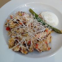 I can't remember what this was, but it was very good (minus the cheese). at Giusto Restaurante Vegano in Torrevieja