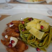 Spaghetti with heura at Giusto Restaurante Vegano in Torrevieja
