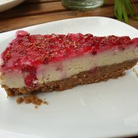 Amazing cheesecake at La Table à l'Envers in Marseille