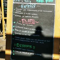 Menu at La Table à l'Envers in Marseille