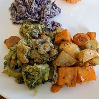 Buffet selection at La Table à l'Envers in Marseille