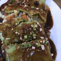 Lumpia roll at Kulinarya in Vancouver