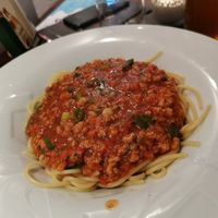 Spaghetti mit Sojagehackes at Bracks Nudelhaus UG in Winterberg