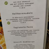 Menu at Bracks Nudelhaus UG in Winterberg