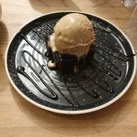 Vegan brownie at The Riverside in Dunblane