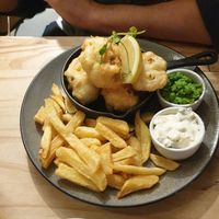 Cauliflower scampi at The Riverside in Dunblane