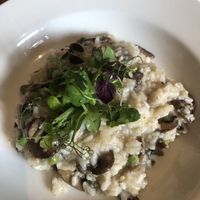 Vegan mushroom risotto  at The Riverside in Dunblane