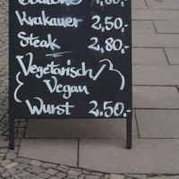 menu at Imbissbude in Leipzig