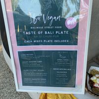 Menu!  at Sanctuary Markets in Currumbin