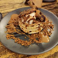 Kinder Bueno pancakes at Hampton & Vouis in Manchester