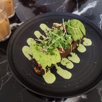 Olive tapenade toast at Hampton & Vouis in Manchester