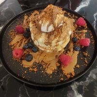 Biscoff pancakes at Hampton & Vouis in Manchester