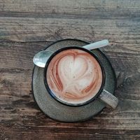 Oatmilk mocha at Hampton & Vouis in Manchester