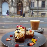 Toasted banana and walnut bread at Hampton & Vouis in Manchester