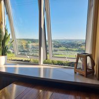 Window table with lovely country views at The Winterburn in Halifax