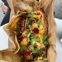 Vegetarische jalapeño cheese dog   at Cool Cats in Chamonix-mont-blanc