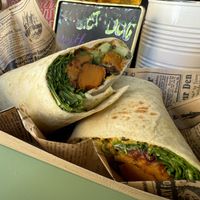 Hummus wrap  at Cool Cats in Chamonix-mont-blanc