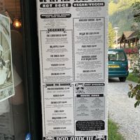 Menu at Cool Cats in Chamonix-mont-blanc