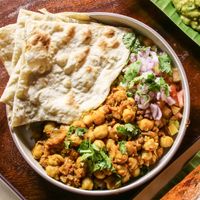 Channa Masala Naan Bowl at Masala Dosa Street Kitchen - MDSK in Phnom Penh