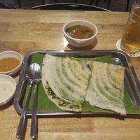 My last night in Phnom Penh. This was a very Devine Dinner with Spinach & Corn Dosa.  at Masala Dosa Street Kitchen - MDSK in Phnom Penh