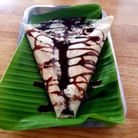 Vegan Desert Dosa! Coconut and chocolate   at Masala Dosa Street Kitchen - MDSK in Phnom Penh