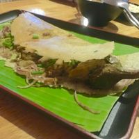 Smokes eggplant dosa at Masala Dosa Street Kitchen - MDSK in Phnom Penh