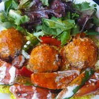 Falafel platter at Tangier Cafe in Great Barrington
