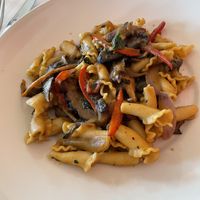 Mushroom pasta at Moonshadows in Luray
