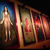 more cool decor in the dining area at The Belgian Cafe in Philadelphia