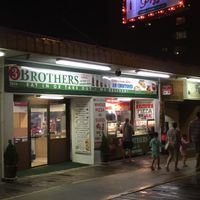 Evening view of storefront! at 3 Brothers Pizza & Restaurant in Wildwood