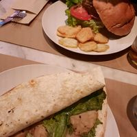 Piadina de Heura at Legends Cafe in Lugo