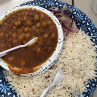 Chana massala (chickpeas) at Raj's Funnel Cakes in Gatlinburg