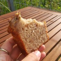 Best banana bread you could ever find! It's suuper fluffy, moist and delicious. at Citta in Okinawa