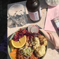 Vegan lunch bowl  at Tischendorf in Berlin