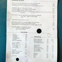 Menu page at Tischendorf at Tischendorf in Berlin