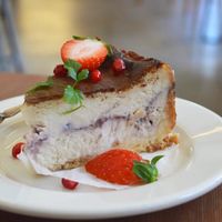 Strawberry baked cheesecake  at Pyeongsangshi 평상시 in Seoul