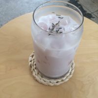 Lavender infused soy milk. at Pyeongsangshi 평상시 in Seoul