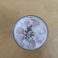 Lavender infused soy milk. at Pyeongsangshi 평상시 in Seoul