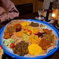 Vegan platter at Asmara in Eindhoven